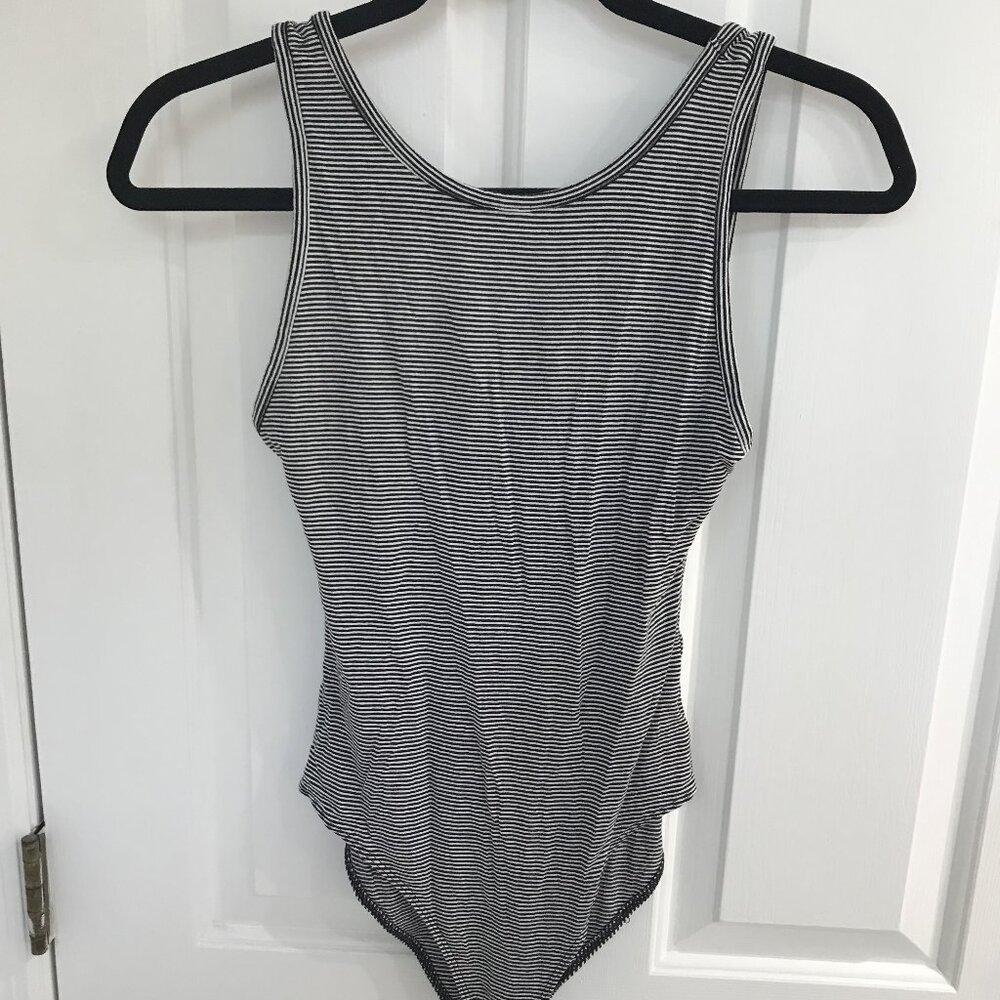 Forever 21 Striped Sleeveless Bodysuit S